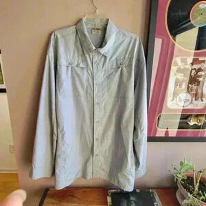 Reel Legends Mariner Men Size XL Vented Long Sleeve Outdoor Fishing Hiking Shirt